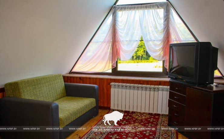 Гасцявыя пакоі на тэрыторыі лясніцтваў.