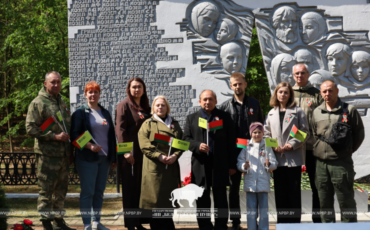 Митинг-реквием в деревне Лески