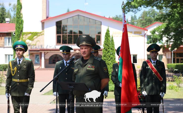 В ГПУ НП «Беловежская пуща» состоялось торжественное открытие обновленного памятника погибшим героям-пулеметчикам