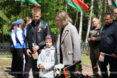 Митинг-реквием в деревне Лески