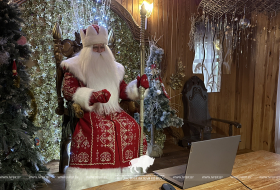 Дед Мороз принял участие в пресс-конференции РУП «Дом прессы»